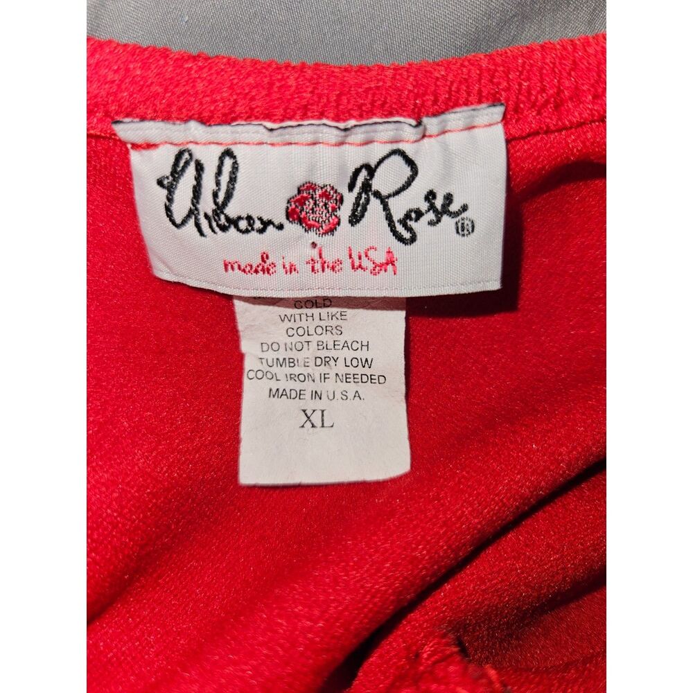 Vintage Y2K Red Peplum Dress - XL - Picture 3 of 3